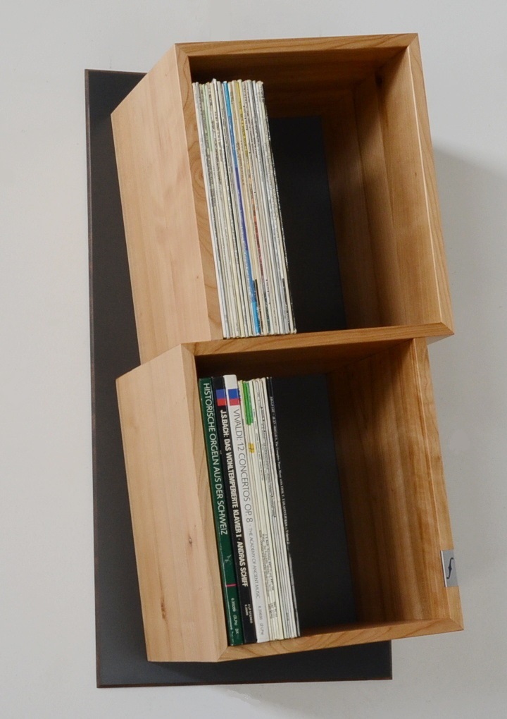 Schallplatten Wandregal